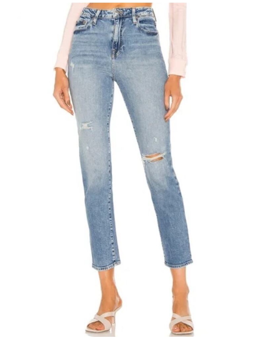 Jonathan Simkhai Blue Distressed Trevor Skinny Jeans Size 31